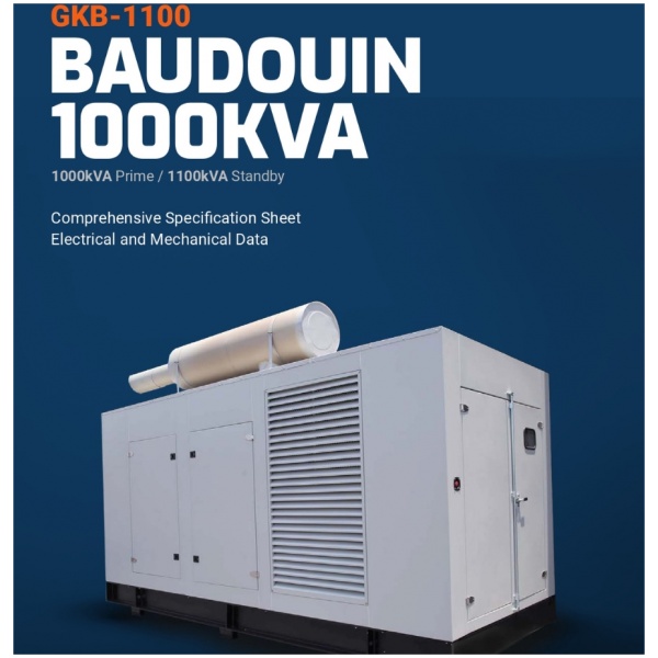 BAUDOUIN 1000KVA Generator