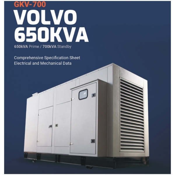 VOLVO 650KVA Generator
